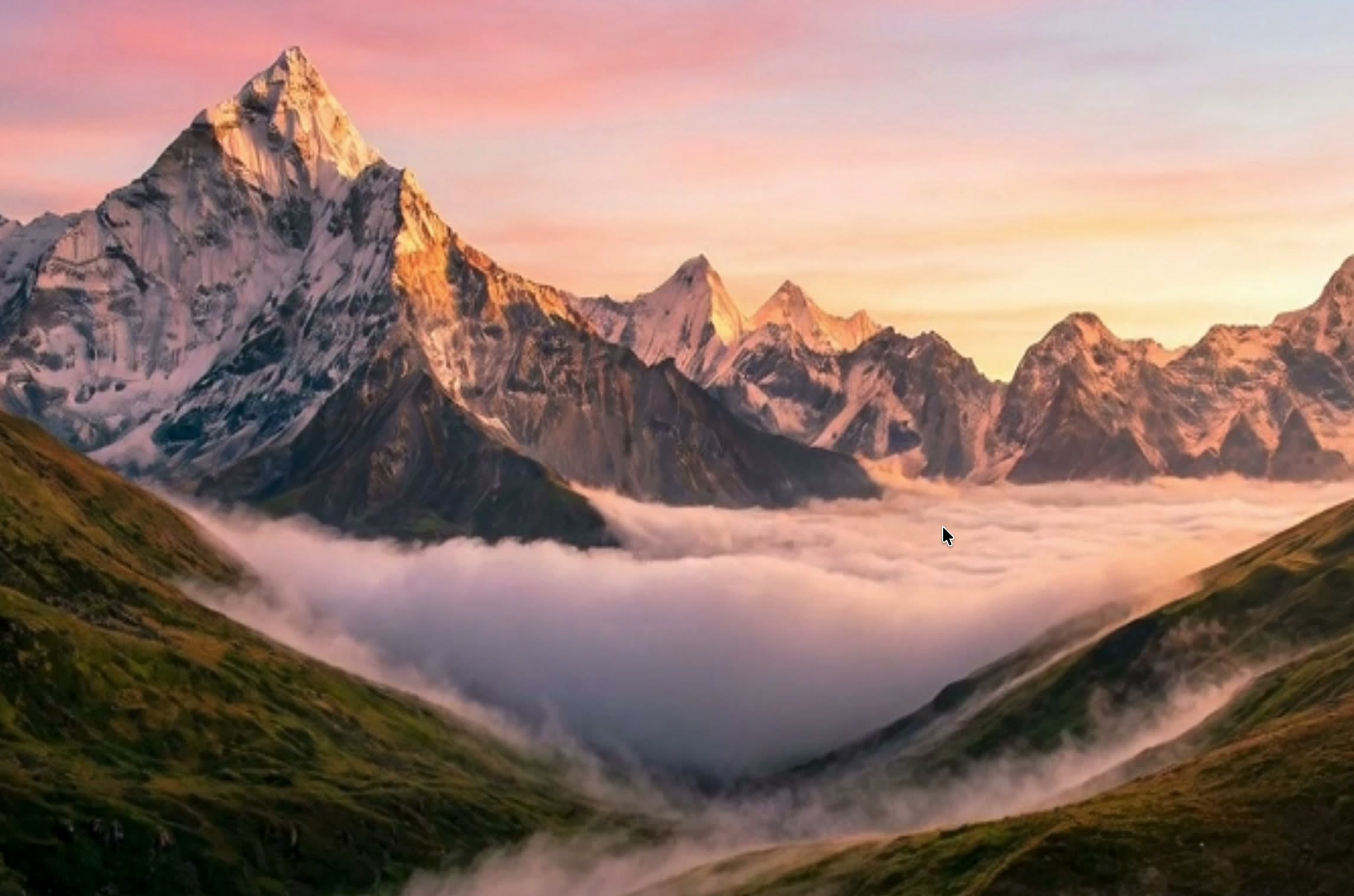 Mountain Depth Map Shader Transition